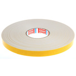 Tesa 62936 White Adhesive Foam Tape, 19mm x 25m, 1.6mm Thick