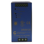 Chinfa DRAN120 Switch Mode DIN Rail Panel Mount Power Supply 90 → 264V ac Input Voltage, 24V dc Output Voltage,