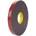 3M 5952F, VHB™ Black Foam Tape, 25mm x 33m, 1.1mm Thick