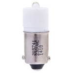 RS PRO White LED Indicator Lamp, 230V ac, BA9s Base, 10mm Diameter, 410mcd