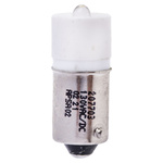 RS PRO White LED Indicator Lamp, 130V ac/dc, BA9s Base, 10mm Diameter, 710mcd