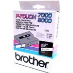 Brother Black on White Label Printer Tape, 6 mm Width, 15 m Length
