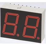 LBP-602DA2 ROHM 2 Digit 7-Segment LED Display, CA Orange 250 mcd RH DP 14.2mm