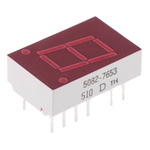 5082-7653-DE000 Broadcom 7-Segment LED Display, CC Red 1.1 mcd RH DP 10.9mm