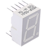 HDSP-5501 Broadcom 7-Segment LED Display, CA Red 3.7 mcd RH DP 14.2mm