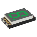 DSM7UA30105 VCC 7-Segment LED Display, CA Green 150 mcd RH DP 7.6mm