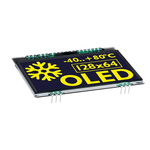 Display Visions 2.9in Yellow OLED Display 128 x 64pixels Graphics I2C, SPI Interface