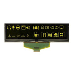 Display Visions 5.5in Yellow Passive matrix OLED Display 256 x 64pixely COB SPI Interface