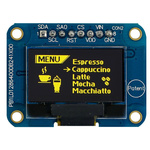Midas 0.96in Yellow Passive matrix OLED Display 128 x 64pixels COB I2C Interface