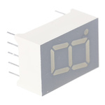 SA05-11EWA Kingbright 7-Segment LED Display, CA Red 7.6 mcd RH DP 12.7mm