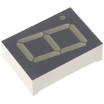 SA10-21EWA Kingbright 7-Segment LED Display, CA Red 23 mcd RH DP 25.4mm