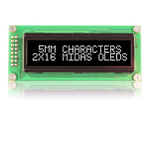 Midas White OLED Display COB Parallel Interface