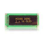 Midas Yellow OLED Display COB Parallel Interface