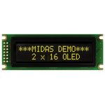Midas Yellow OLED Display COB Parallel Interface