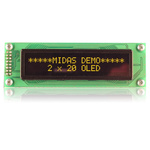 Midas Yellow OLED Display COB Parallel Interface