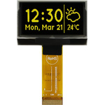 Midas 1.54in Yellow Passive matrix OLED Display 128 x 64pixels TAB I2C, Parallel, SPI Interface