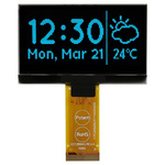 Midas 2.42in Blue OLED Display 128 x 64pixels TAB I2C, Parallel, SPI Interface