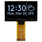 Midas 2.42in White Passive matrix OLED Display 128 x 64pixels TAB I2C, Parallel, SPI Interface