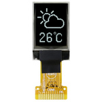 Midas 0.71in White Passive matrix OLED Display 48 x 64pixels COT I2C Interface