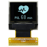 Midas 0.66in White Passive matrix OLED Display 64 x 48pixels COT I2C, Parallel, SPI Interface