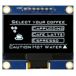 Midas 1.54in White Passive matrix OLED Display 128 x 64pixels COB SPI Interface