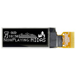 Midas 0.91in White Passive matrix OLED Display 128 x 32pixels COG I2C Interface