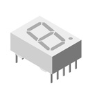 TDSR1350 Vishay 7-Segment LED Display, Red