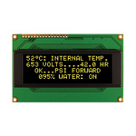 NEWHAVEN DISPLAY INTERNATIONAL Yellow OLED Display Serial/Parallel Interface