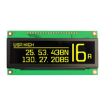 NEWHAVEN DISPLAY INTERNATIONAL 3.12in Yellow OLED Display Serial/Parallel Interface