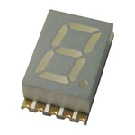 KCSA03-105 Kingbright 7-Segment LED Display, CA Red 27 mcd RH DP 7.6mm