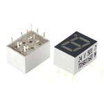 TDSG1160 Vishay 7-Segment LED Display, CC Green 6 mcd RH DP 7mm