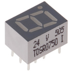 TDSR0750 Vishay 7-Segment LED Display, CA Red 2.2 mcd RH DP 10mm