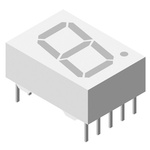 TDSR1360 Vishay 7-Segment LED Display, CC Red 3.6 mcd RH DP 13mm