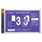 Display Visions EA eDIP240B-7LWTP Graphic LCD Display, Blue, White on, Transflective