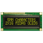 Midas Yellow Passive matrix OLED Display COB Parallel Interface