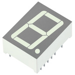 SA08-21CGKWA Kingbright 7-Segment LED Display, CA Green 25 mcd RH DP 20.3mm
