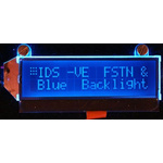 Intelligent Display Solutions CI064-4001-34 CI064-4001-xx Alphanumeric LCD Display, Blue on Black, 2 Rows by 16