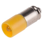 RS PRO Yellow LED Indicator Lamp, 24V ac/dc, Midget Groove Base, 6mm Diameter, 630mcd