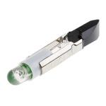 RS PRO Green LED Indicator Lamp, 24V ac/dc, Telephone Slide Base, 5.5mm Diameter, 2100mcd