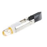 RS PRO Yellow LED Indicator Lamp, 24V ac/dc, Telephone Slide Base, 5.5mm Diameter, 300mcd