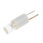 RS PRO White LED Indicator Lamp, 24V dc, bi-pin Base, 6.1mm Diameter, 1000mcd