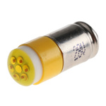 RS PRO Yellow LED Indicator Lamp, 28V dc, Midget Groove Base, 6mm Diameter, 45mcd