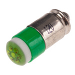 RS PRO Green LED Indicator Lamp, 12V dc, Midget Groove Base, 6mm Diameter, 35mcd