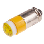 RS PRO Yellow LED Indicator Lamp, 28V ac/dc, Midget Groove Base, 6mm Diameter, 45mcd