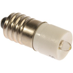 RS PRO White LED Indicator Lamp, 28V ac/dc, E10 Base, 10mm Diameter, 2070mcd