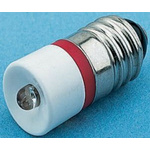 RS PRO Red LED Indicator Lamp, 28V ac/dc, E10 Base, 10mm Diameter, 1750mcd
