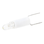 RS PRO White LED Indicator Lamp, 28V ac/dc, Bi-Pin Base, 4.25mm Diameter, 850mcd