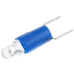 RS PRO Blue LED Indicator Lamp, 12V ac/dc, Bi-Pin Base, 4.25mm Diameter, 500mcd