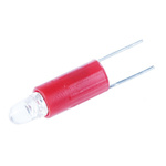 RS PRO Red LED Indicator Lamp, 12V ac/dc, Bi-Pin Base, 4.25mm Diameter, 85mcd