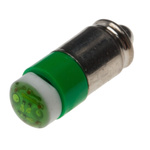 RS PRO Green LED Indicator Lamp, 24V ac/dc, Midget Groove Base, 6mm Diameter, 35mcd